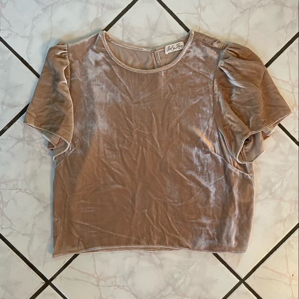 Love shack fancy velvet top